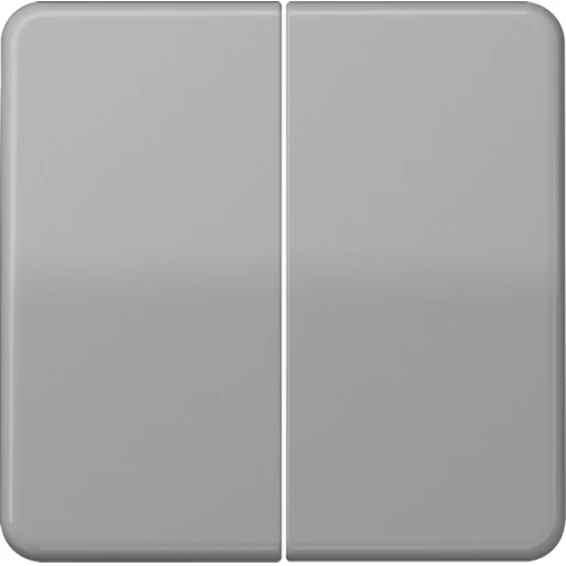 Jung CD range tastafdekking cd500 2-voudig Glanzend grijs RAL 7038 CD1702GR