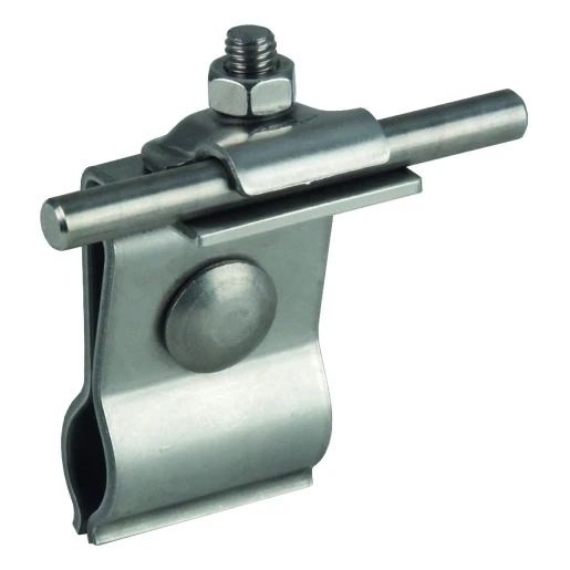Dehn Roof conductor holder stst f.metal roofs bead rd 20-25mm f.rd 6-10m