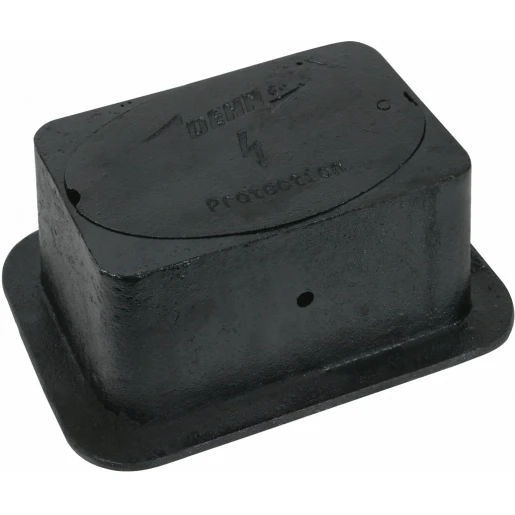 Dehn Uf test joint box without test joint 300x220x120mm gci black lacquer