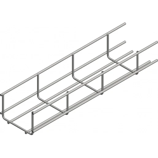 Van der Valk ValkCableCare Draadgoot U-vorm 3000x96x60mm Staal bandverzinkt zink-aluminium 76010100603000