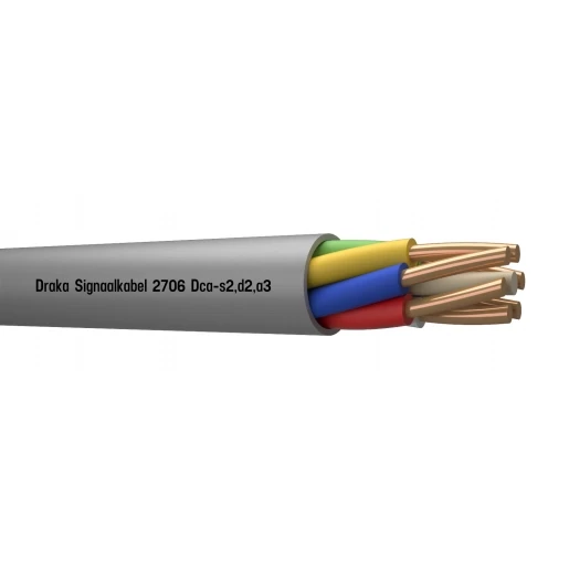 Draka 2700 Signaalkabel Dca Grijs 6x0,8mm - 500mtr