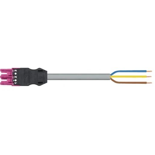 Wago SERIE 771 Patchkabel gebouwinstallatie 3p Contrastekker (female) Vrij kabeluiteinde 8000mm