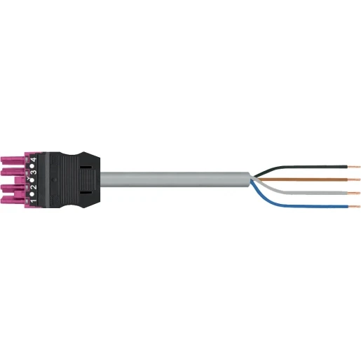 Wago SERIE 771 Patchkabel gebouwinstallatie 4p Contrastekker (female) Vrij kabeluiteinde 3000mm