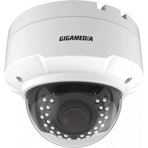 Gigamedia IP dome camera vandalismebestendig 5MP 27 - 135mm Wit GGM IPCD5MV12VE