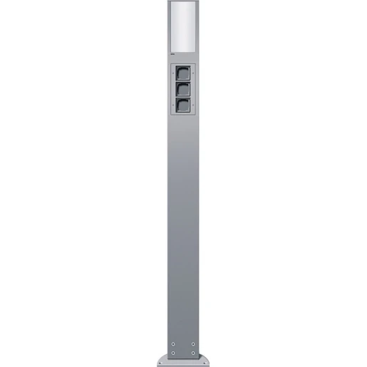 Gira Profiel 55 energiezuil lichtelelement met 3x lege unit 142x75mm aluminium IP44 135326