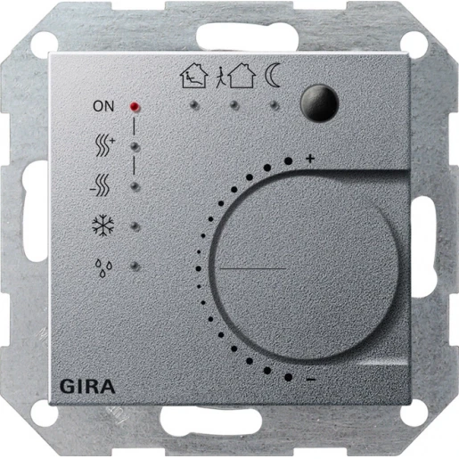 Gira KNX thermostaat drukc.I/F 4-v System 55 kl.alum.