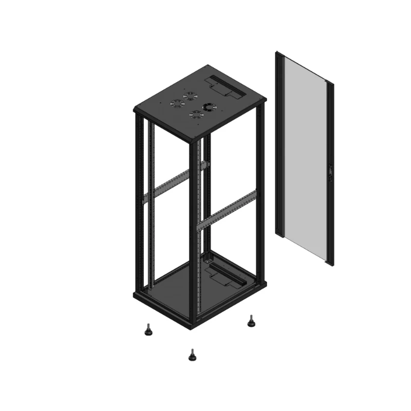 Gigamedia Vloer patchkast SP AR enkel VER EX 19" 36HE 600x800mm Zwart GGM 703668SPPVSEX