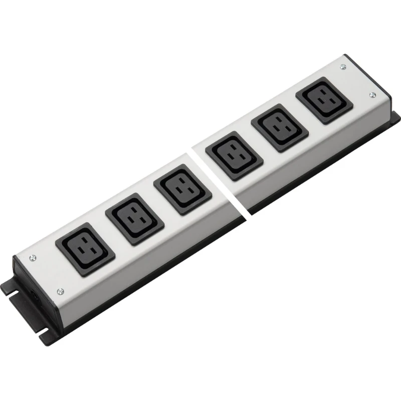 Martin Kaiser Toestel contactdooscombinatie C19 grijs-zwart 16A IP20 1069/6L-SW