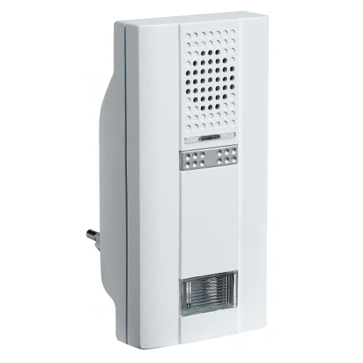 Grothe Mistral Gong + beldrukker/zender + flits op WCD 82dB AC Wit 500m Draadloos 714253
