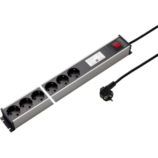 Martin Kaiser Tafelcontactdoos 6RA 16A IP20 snoer 3m 1135ZL6L-SW3