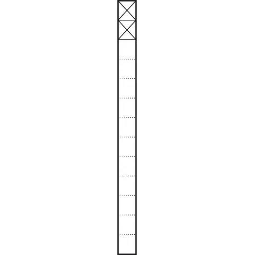 Siedle Communicatiezuil Vrijstaand aluminium 2 modules 1344mm 200039575-00