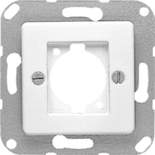 Jung Centraalplaat XLR-wandcontactdoos Luidsprekeraansluiting 1 connector Zonder label wit 168-1WW