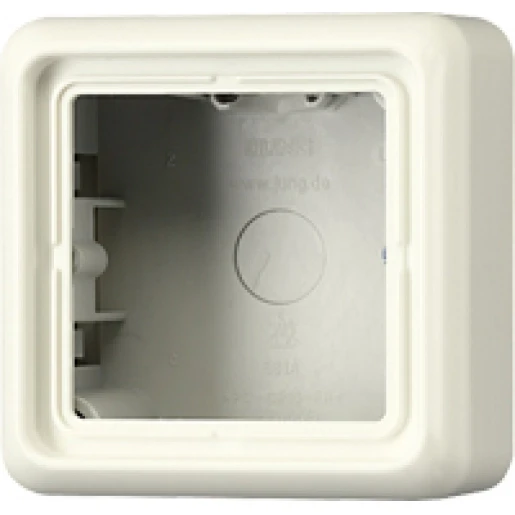 Jung CD range opbouwkap cd500 1-voudig grijs Horizontaal en verticaal CD581AGR