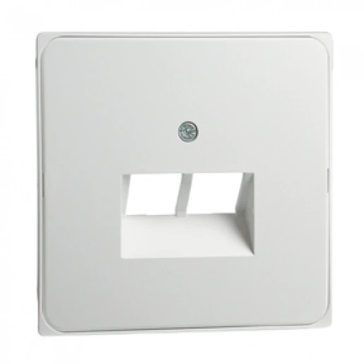 Peha Dialog Centraalplaat UAE/IAE 2 connectoren Zonder label aluminium 00788011