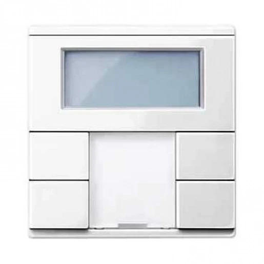 Merten SpaceLogic KNX Drukknop 2V + thermostaat systeem M KNX wit RAL 9010 MTN6212-0319