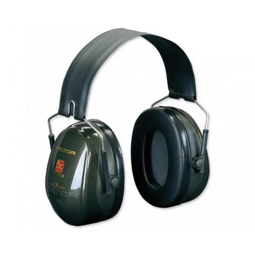 Peltor Optime Gehoorkap + hoofdbeugel groen 7000039619