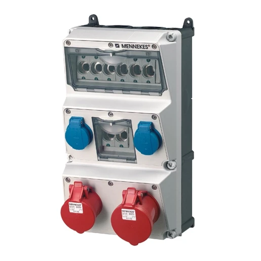 Mennekes AMAXX contactdoos combinatie 3 modules