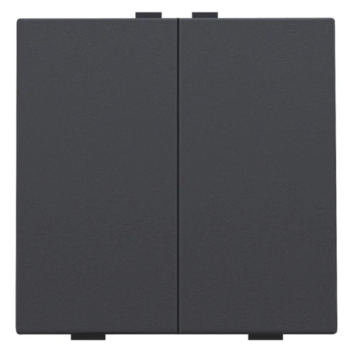 Niko Home Control Tastsensor bussysteem 2-voudig antraciet inbouw IP20 122-51002