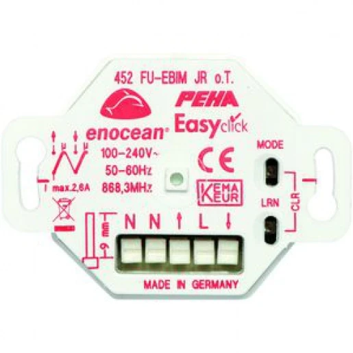 Peha Easyclickpro-inbouw-JR-ontvanger 2-kanaals met energiemeting
