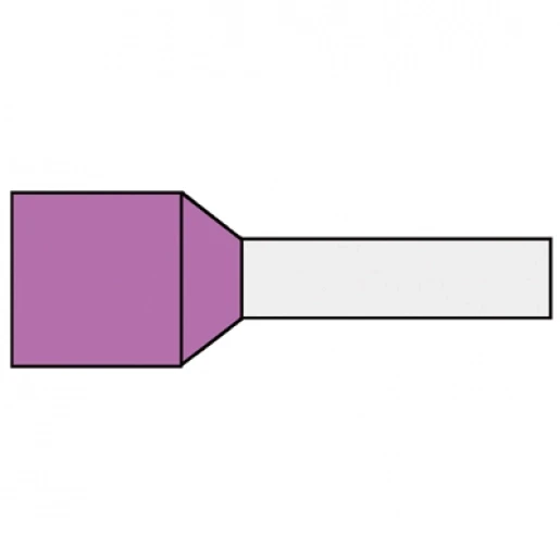 Klemko adereindhuls 0,34mm² 8mm Geïsoleerd Roze