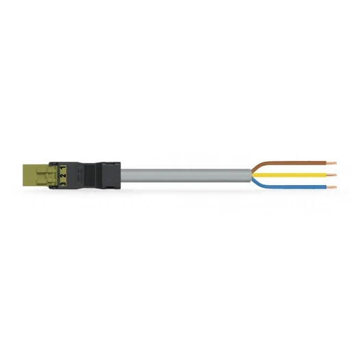 Wago Serie 891 Patchkabel gebouwinstallatie 3p Stekker Vrij kabeluiteinde 8000mm