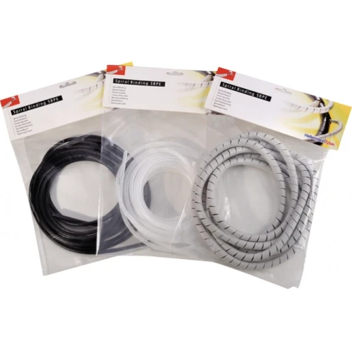 Hellermann Tyton SPIRAALSLANG 4MM POLYETHYLEEN ZWART 5 METER