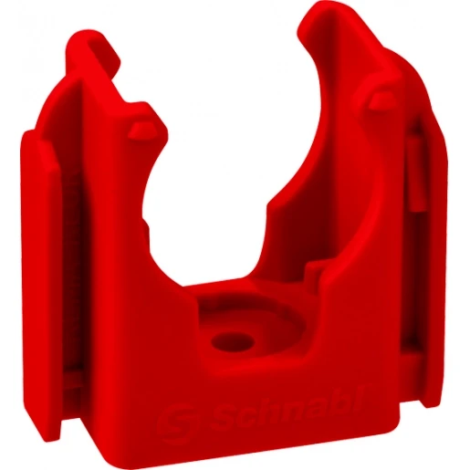 Schnabl KUNSTSTOF BUISKLEM SCHIETBEVESTIGING HAL.VRIJ 3/4"/18,5-19,5MM ROOD