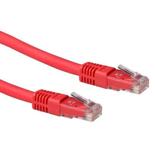 ACT Patchkabel LSZH U / UTP Cat6A (IEC) RJ45 8(8) 1M rood IB1201