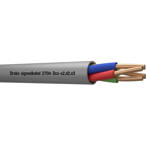 Draka 2700 Signaalkabel Dca Grijs 4x0,8mm - 100mtr