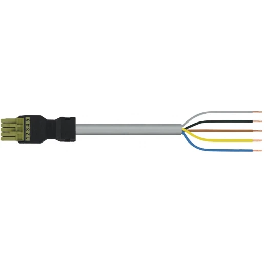 Wago SERIE 891 Patchkabel gebouwinstallatie 5p Contrastekker (female) Vrij kabeluiteinde 8000mm