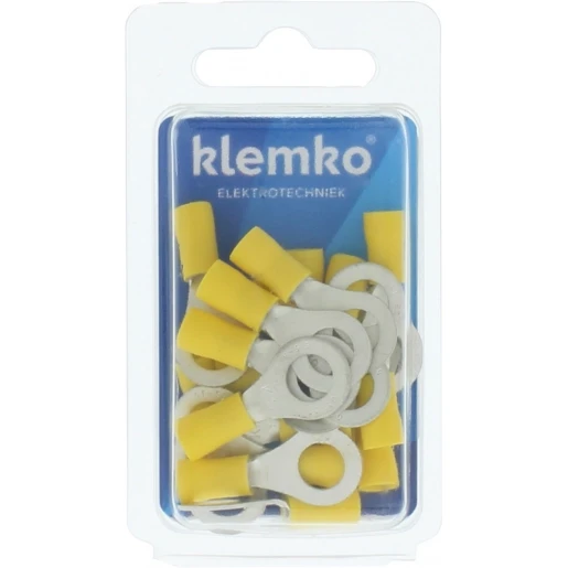 Klemko Blister verpakte Geïsoleerde Ringkabelschoen M8 voor draad 4