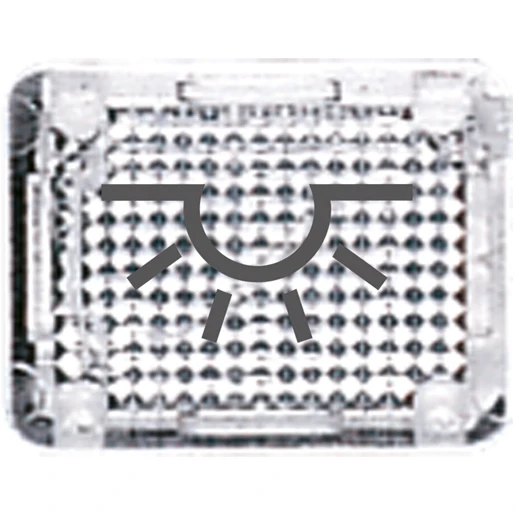 Jung WG 800 inzetstuk contactdoos wg600/800/ap helder licht Benamingsplaatje Symbool "licht" 33KLARL