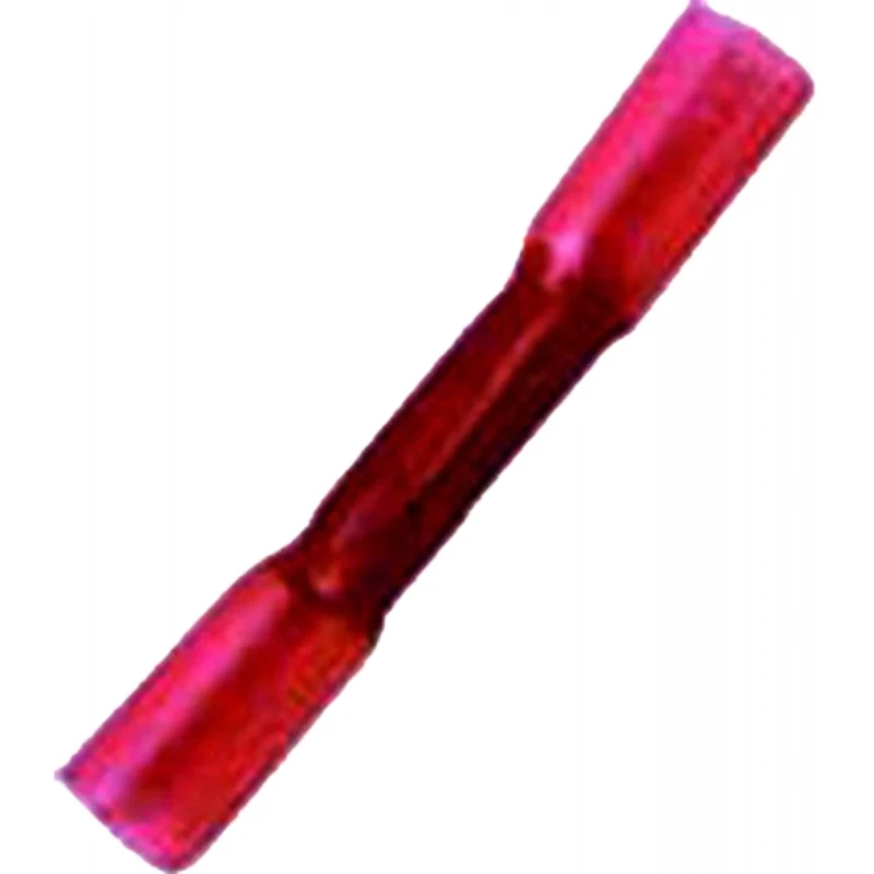 Intercable Geïs. stootverbinder met krimpkous 0,5-1mm2 rood