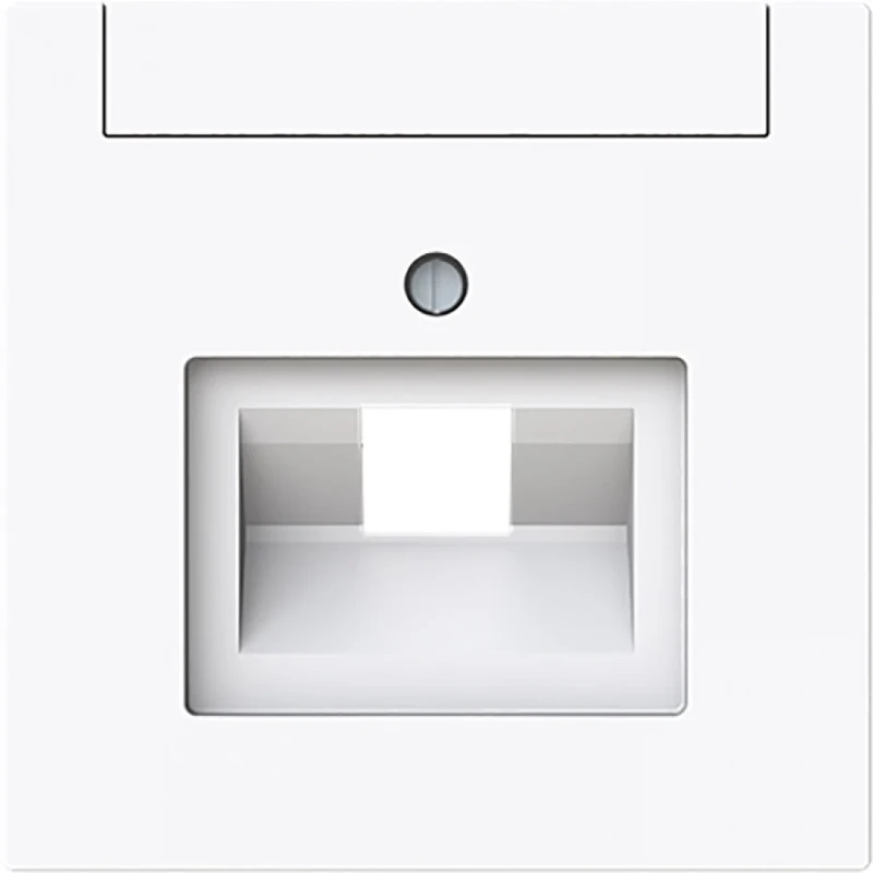 ABB Busch-Jaeger Art linear Centraalplaat voor UAE-datacontactdozen Voor dataansluitkast Bedieningselement 1 connector Met label wit 2CKA001710A4219