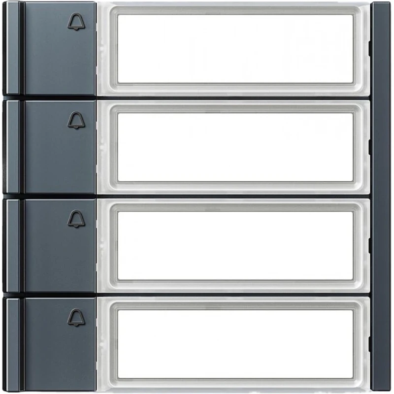 Siedle Oproeptoetsen voor Vario spreken/bellen kunststof 4-voudig grijs 210011976-00