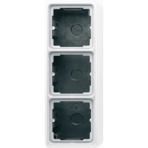 Jung CD range opbouwkap cd500 3-voudig grijs Horizontaal en verticaal CD583AGR