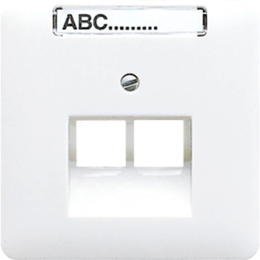 Jung CD range centraalplaat uae2x8upo cd500 UAE/IAE 2 connectoren Met label bruin CD569-2NAUABR