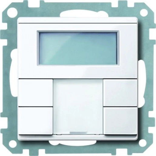 Merten SpaceLogic KNX Drukknop 2V + thermostaat systeem M KNX wit RAL 9016 MTN6212-0325