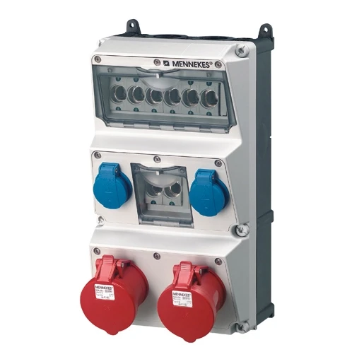 Mennekes AMAXX contactdoos combinatie 3 modules