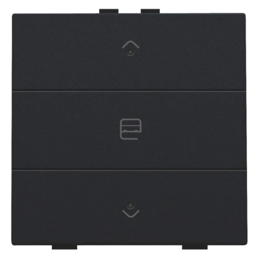 Niko Home Control Bediening motorsturing 3-voudig zwart inbouw IP20 RAL 9005 161-52033