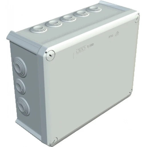 OBO Kabeldoos m25 en m32 25mm2 500v ip66 240x190x95 pp/gf zuiver wit 9