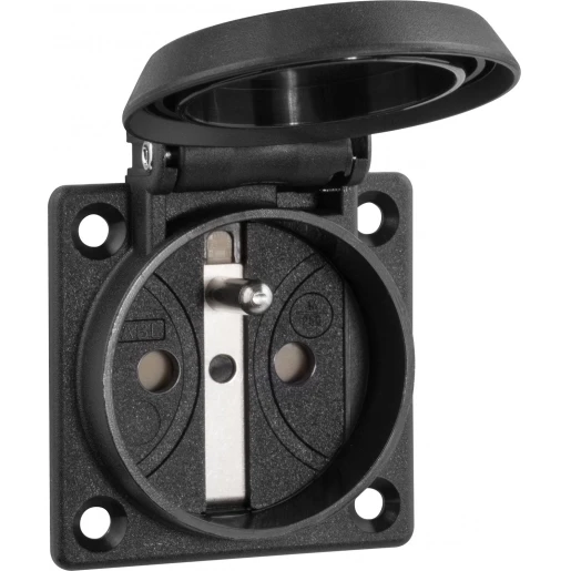 ABL Pro Line machinecontactdoos 50x50mm 50 x 50 mm 250V 16A IP54 zwart 1662-002