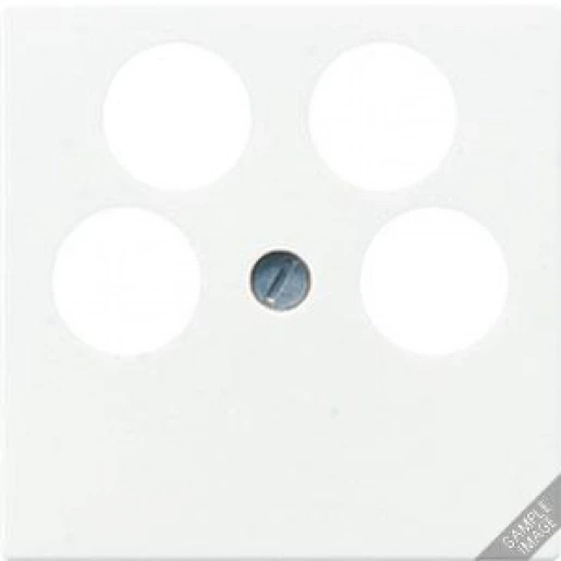 Jung A range centraalplaat- (onderdeel) afdekking a500 champagne Satelliet 4 connectoren Zonder label A561-4SAT2CH