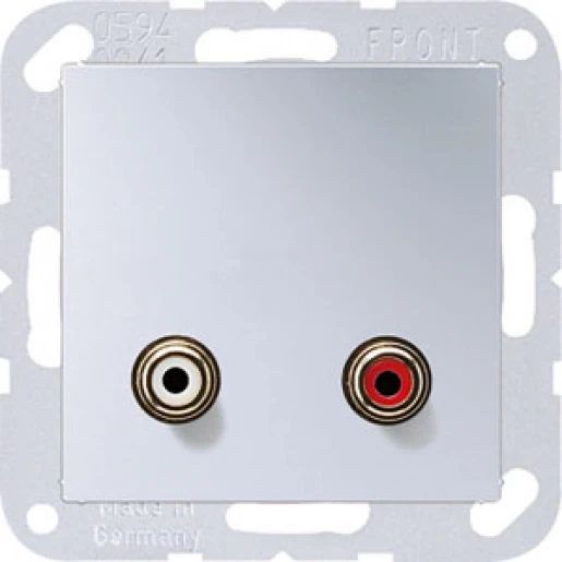 Jung A range afdekking a500 aluminium cinch audio MAA1021AL