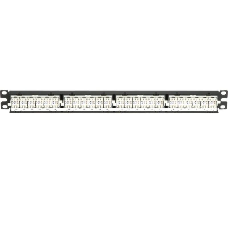 Panduit UITGERUST CAT5E PATCHPANEL MET 24X RJ45 JACKS-TIA / EIA 568-C-ISO / IEC 11801 IEC 50173-PUNCHDOWN STYLE 110-1RU