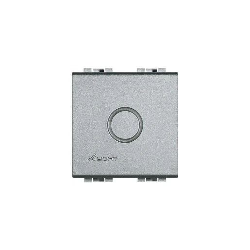 Bticino BLINDPLAAT LL 2MOD.ALU.MET UITDRUKBARE AFSLUITING DIA 14MM
