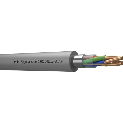 Draka 2500 B2CA signaalkabel 1x4x0,8mm Grijs
