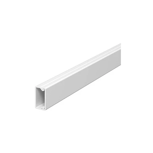 OBO WDK kabelkanaal 2000x20x10mm Kunststof Bodemperforatie met deksel wit RAL 9010 6175375