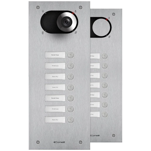 Comelit Switch Deurbelpaneel 7 beltoetsen RVS IP54 Inbouw (stucwerk) IX0107