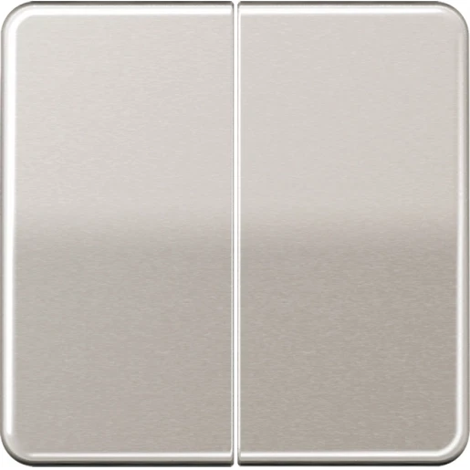 Jung CD range tastafdekking cd500 2-voudig Mat platina CD1702PT